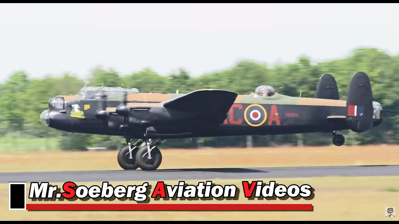 AVRO Lancaster, BBMF, Nice Departure at Eindhoven
