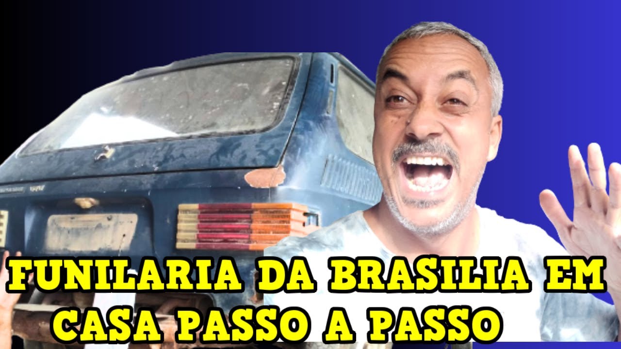 FUNILARIA E PINTURA DA BRASILIA EM CASA
