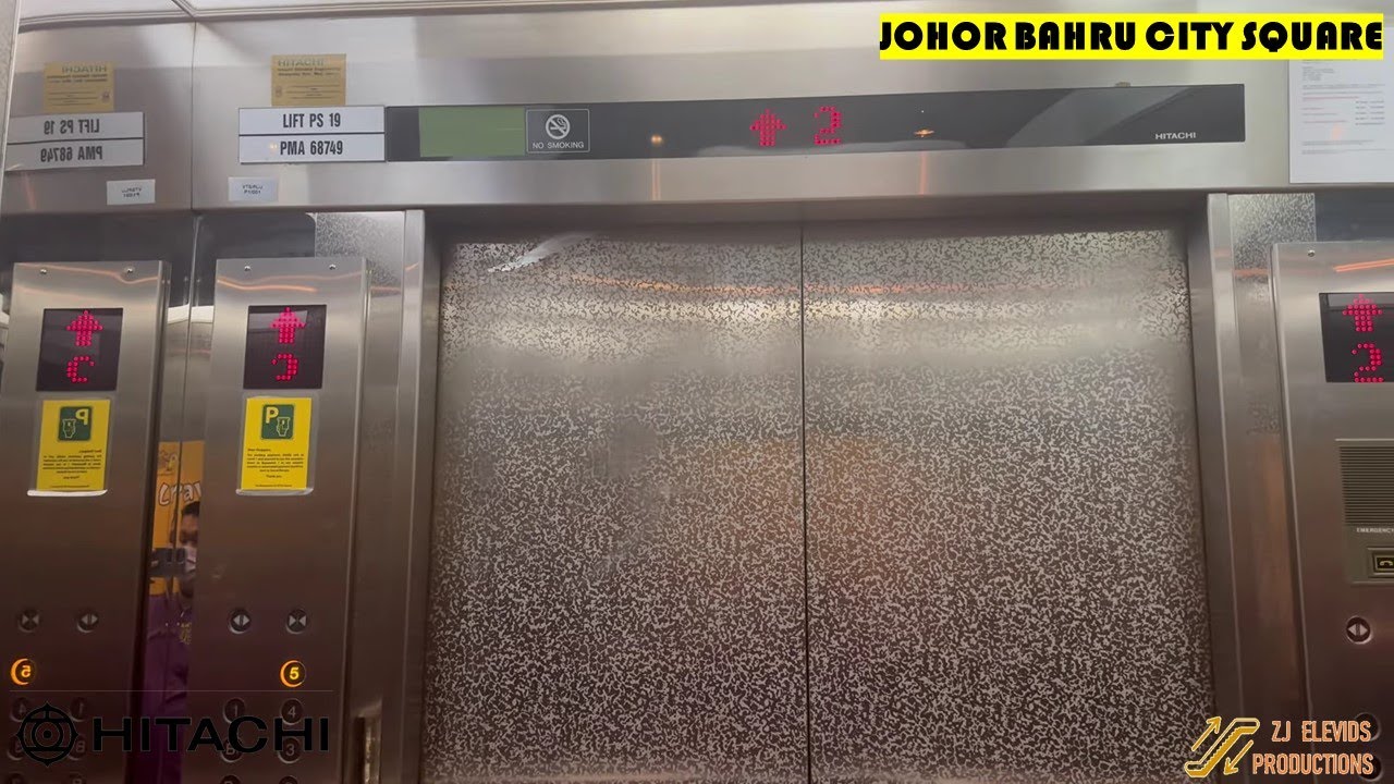 Hitachi Elevators at Johor Bahru City Square Mall, Johor Bahru, Johor, Malaysia. (Lobby D)