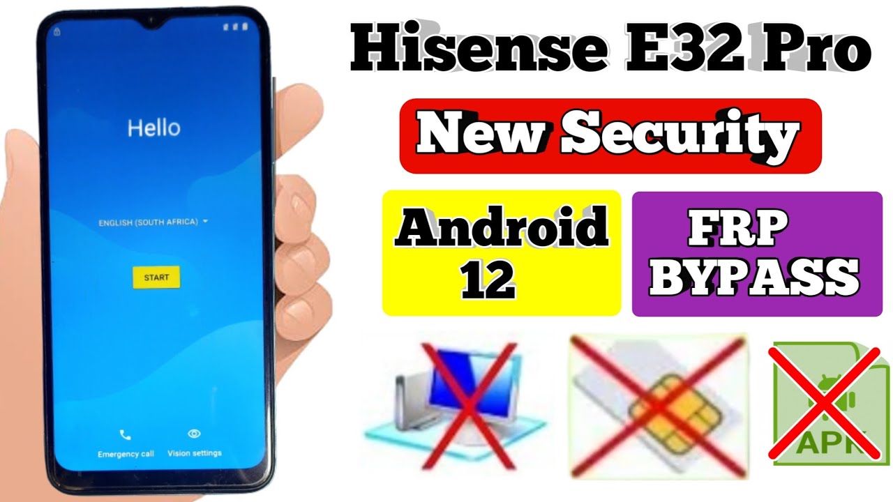 Новый Hisense E32 Pro 2023 года. Обход FRP на Android 12 без ПК || Удаление аккаунта Google. 100%...