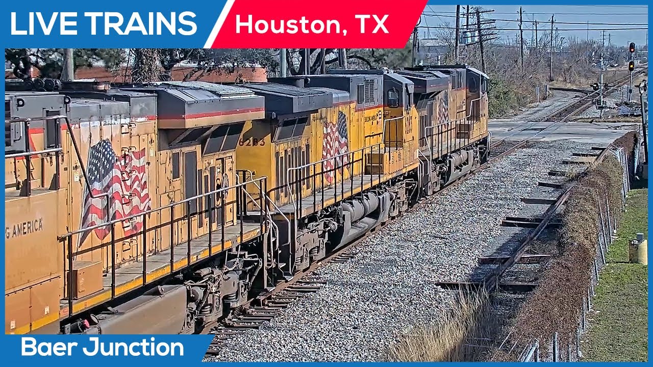 🔴 LIVE Trains Railcam | Houston, Texas PTZ (Baer Jct)