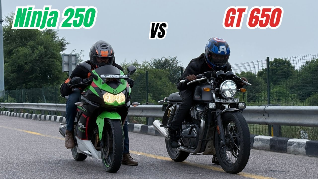 GT650 vs Ninja 250 Performance Test