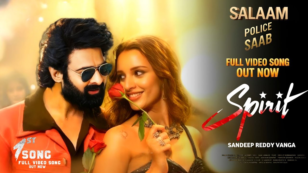 Salaam Police Saab Lyrical video song | Prabhas | Tripti Dimri | Sandeep reddy Vanga | Spirit