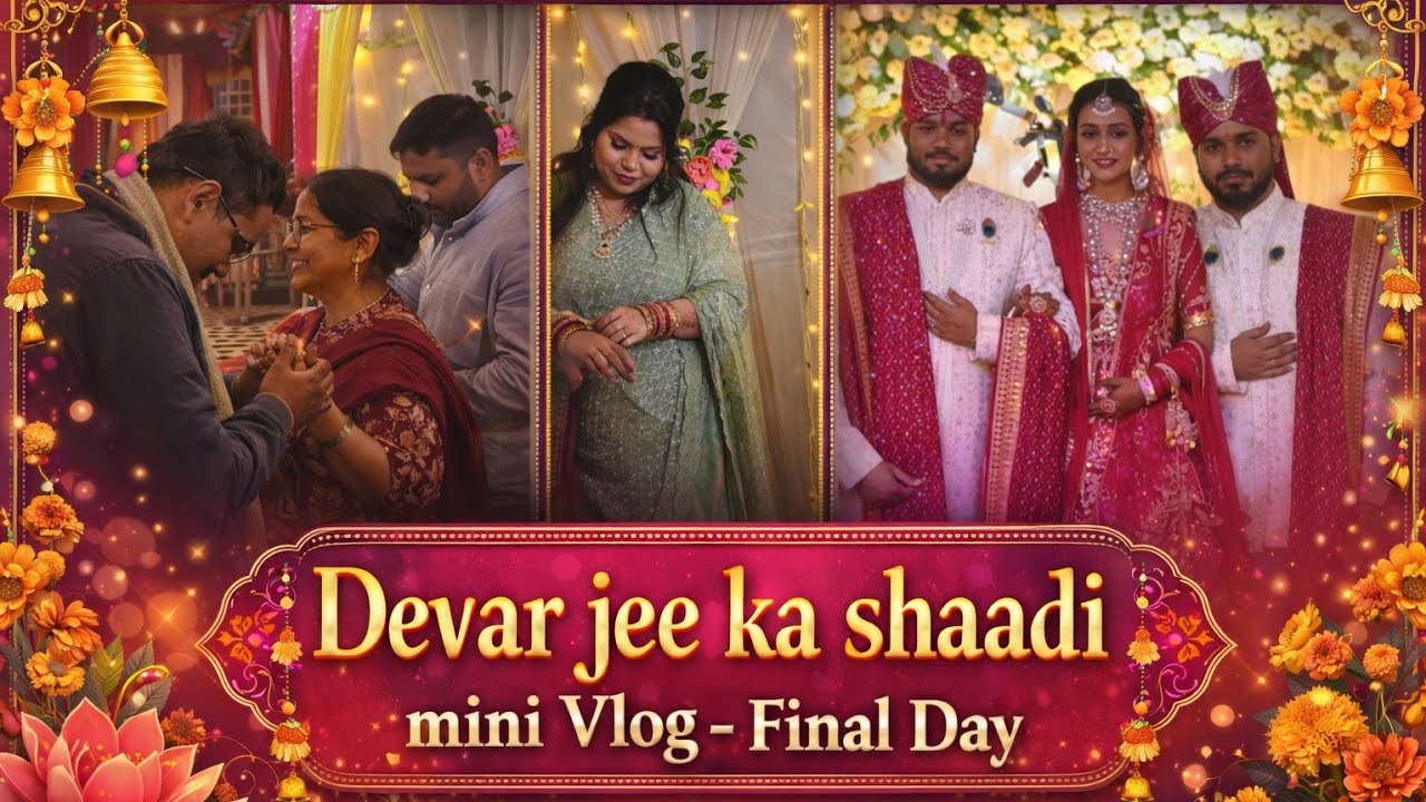 DEVAR JEE KI SHAADI | MINI VLOG | FINAL DAY #minivlog #shadi #wedding #viral