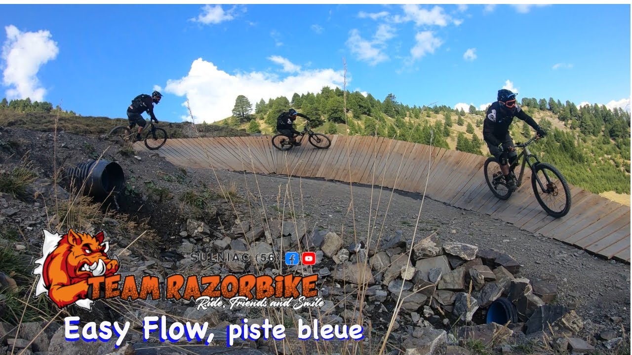 Risoul VTT camp, piste bleue EASY FLOW