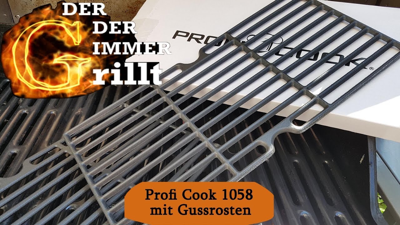 Profi Cook 1058 Gussroste einbrennen