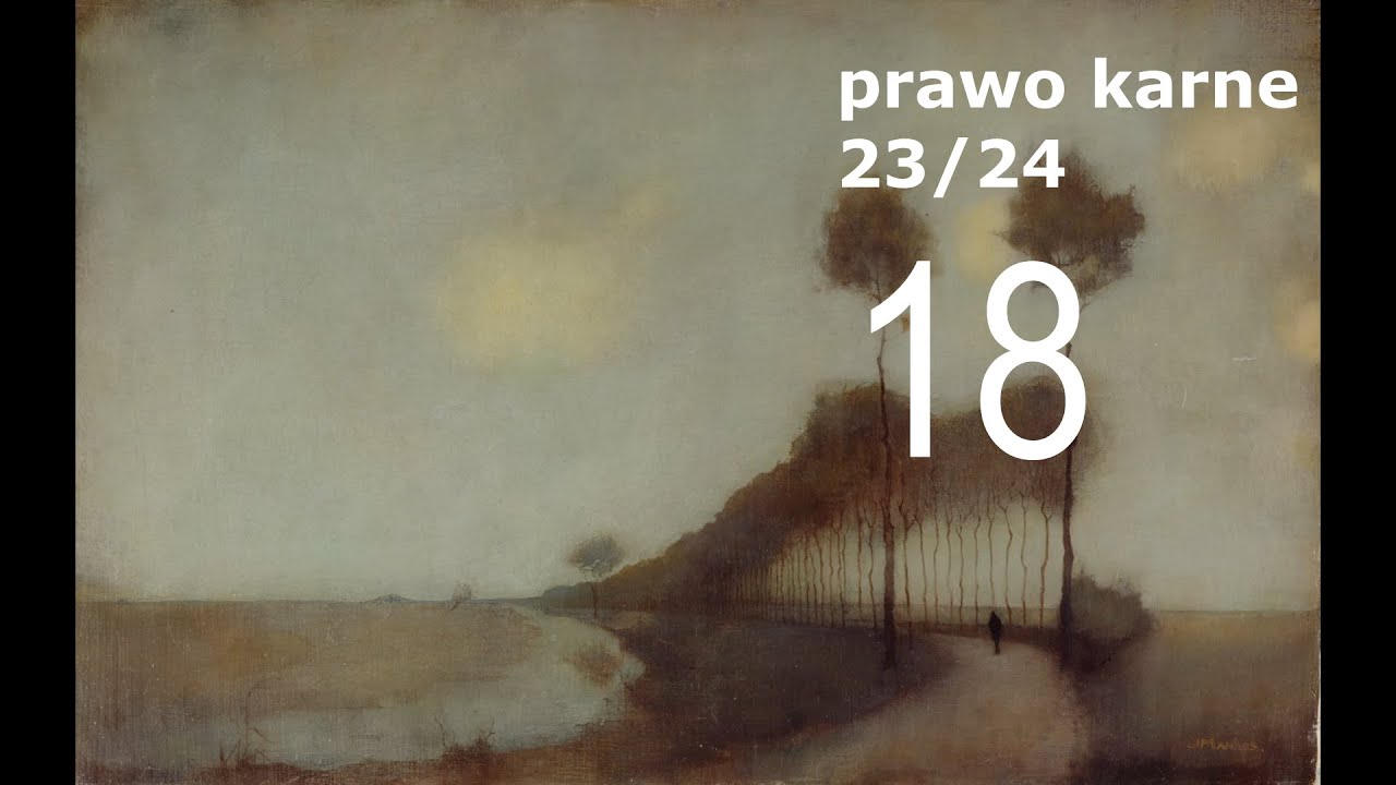 Pojęcie winy - wykład 18 (cz. 1) - 11.03.2024 r. - prof. Włodzimierz Wróbel