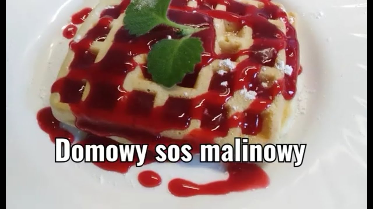 Domowy sos malinowy /do lod&oacute;w, naleśnik&oacute;w, gofr&oacute;w 😊Homemade raspberry sauce /for ice cream, pancakes