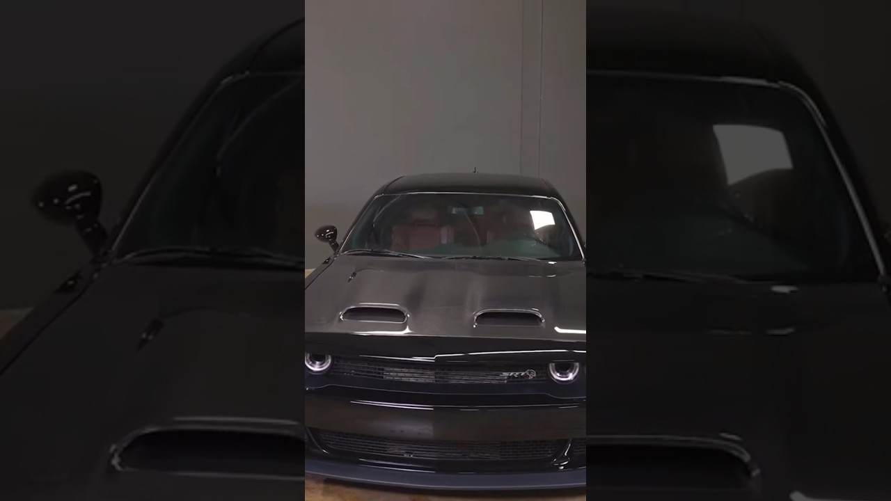 Carbon fiber hood upgrade from Anderson Composites! #challenger #hellcatchallenger