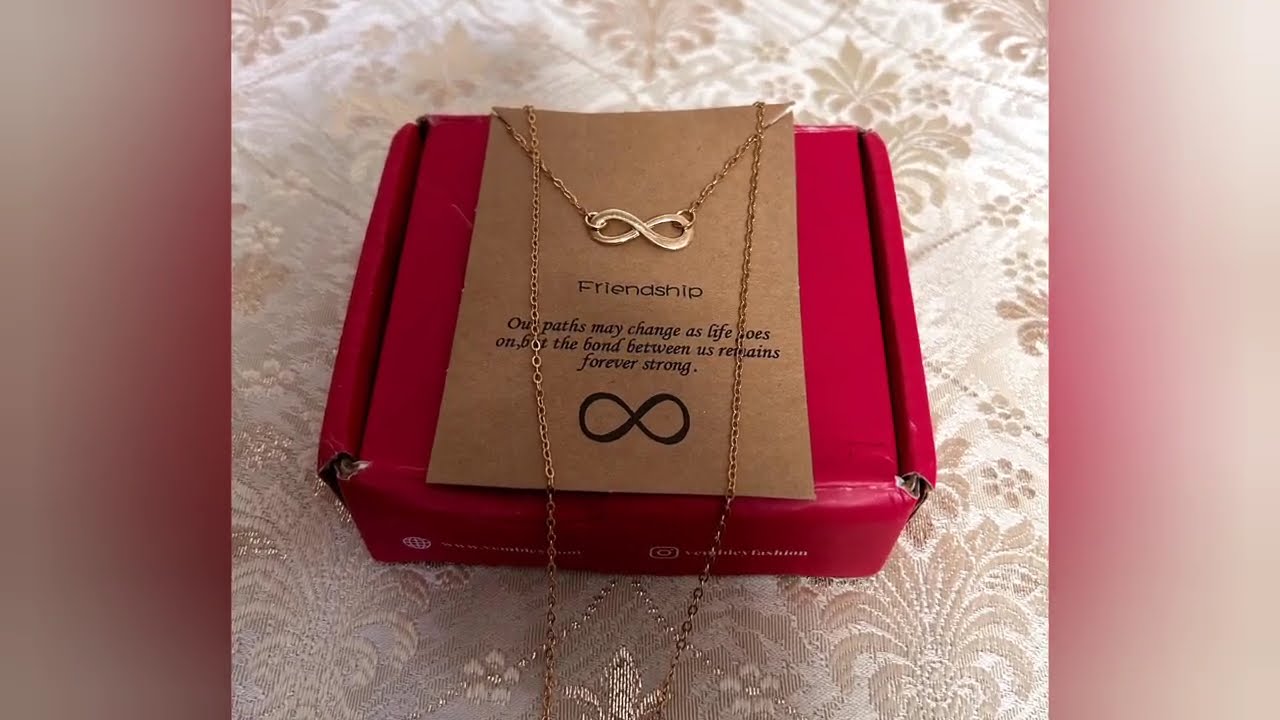✨ Infinity Pendant Necklace Review | Simple Gold Plated Chain for Girls & Women | Flipkart Find