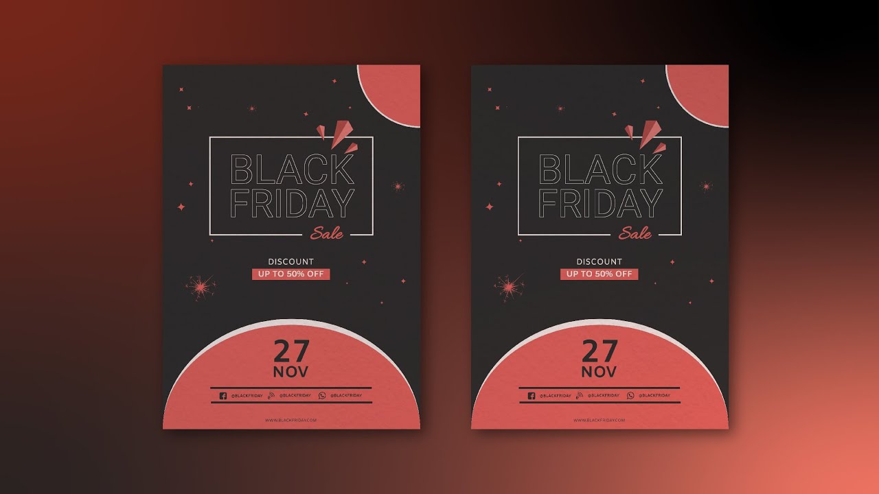 Poster Design Ideas Make a Black Friday Sale Poster without using Photoshop or Illustrator