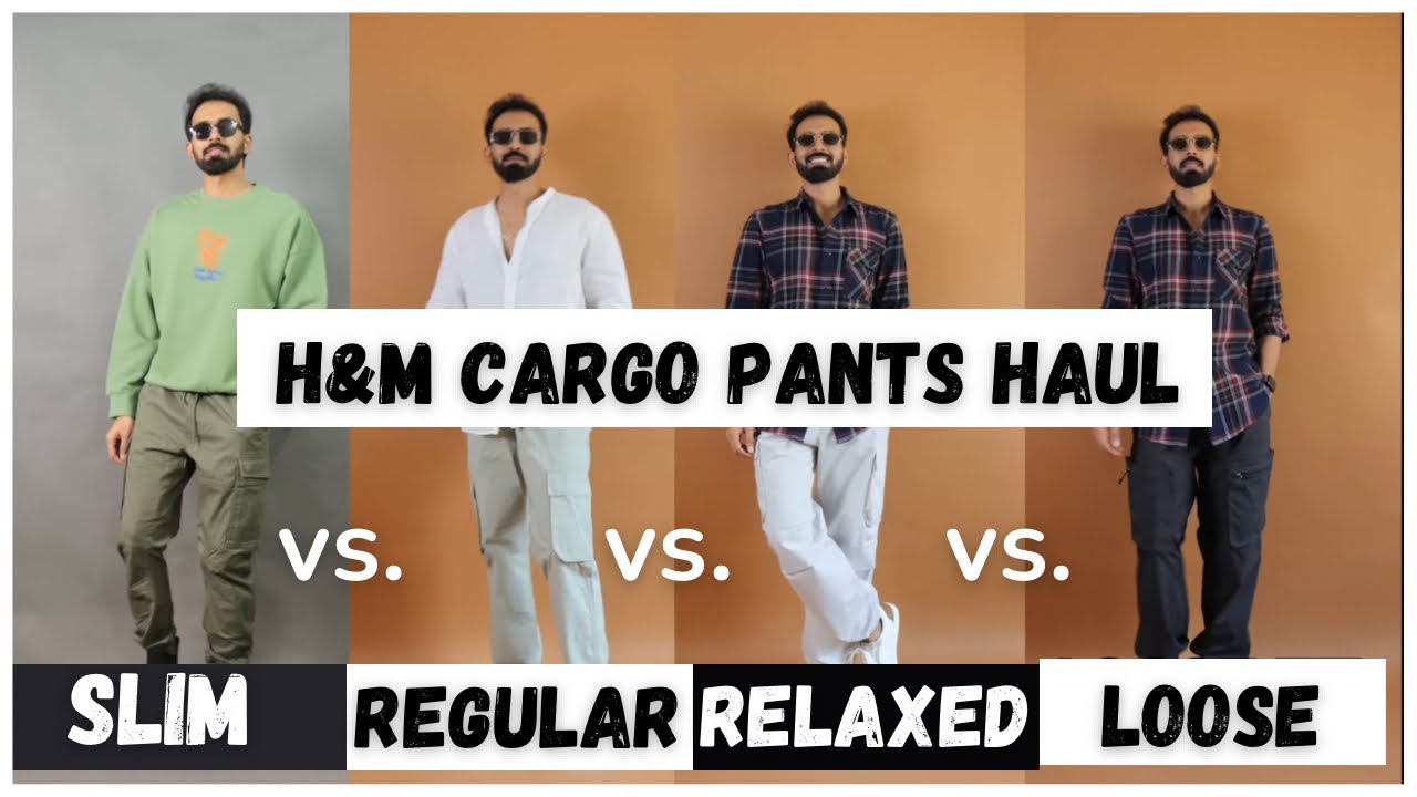 Брюки-карго H&M Slim, Regular, Relaxed и Baggy fit | Какая посадка подойдет вашему типу фигуры?