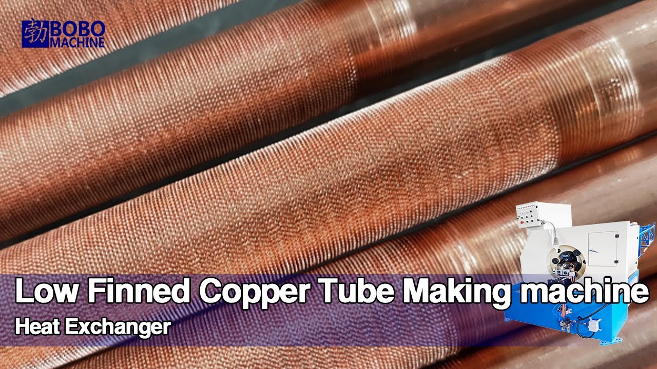Shell Tube Heat Exchanger Finned Inner Grooved Tube Machine #machine #finnedtubeheatexchanger