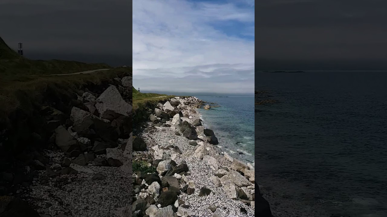 Glenarm  ,Northern Ireland. Beaches in NORTHERN IRELAND  UK.
