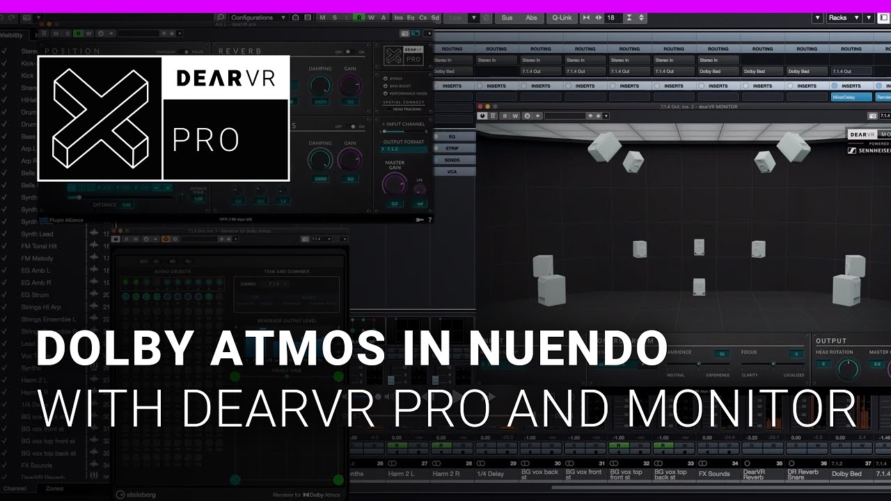 dearVR PRO - Create cutting edge immersive audio with Dolby Atmos in Cubase & Nuendo