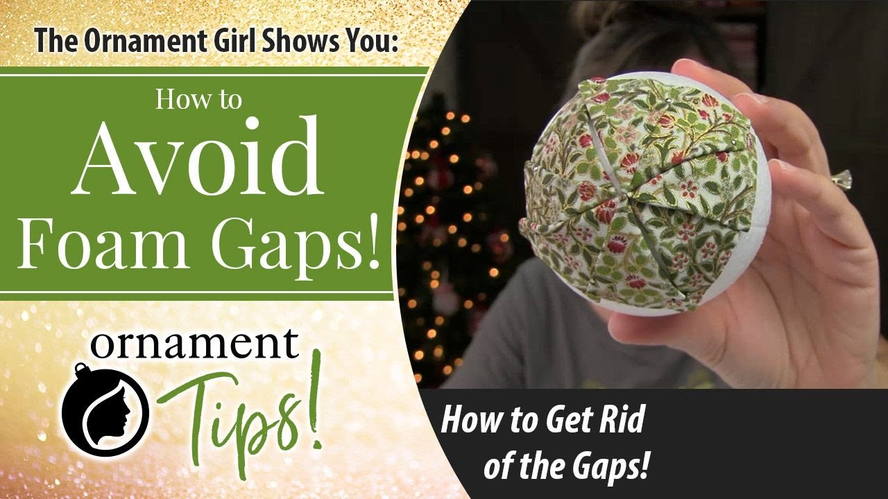 На стёганых украшениях видна пена? Вот как это исправить.