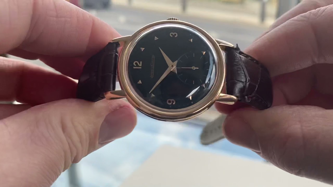 Jaeger Lecoultre JLC Men Gold Solid 18K 750 Rose Gold vintage sub seconds 🇨🇭 watch FOR SALE 👇
