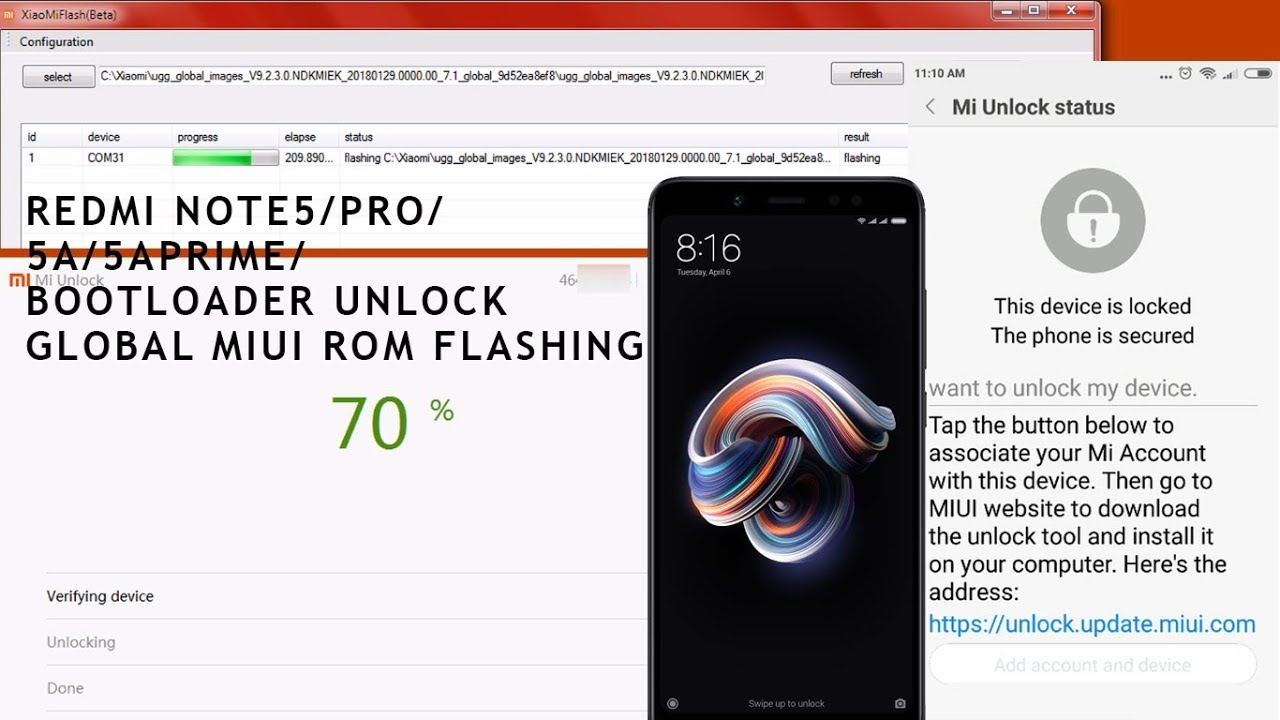 Redmi Note5/5A/5APRIME/5Pro | Unlock Bootloader | Flashing Global Stock Rom
