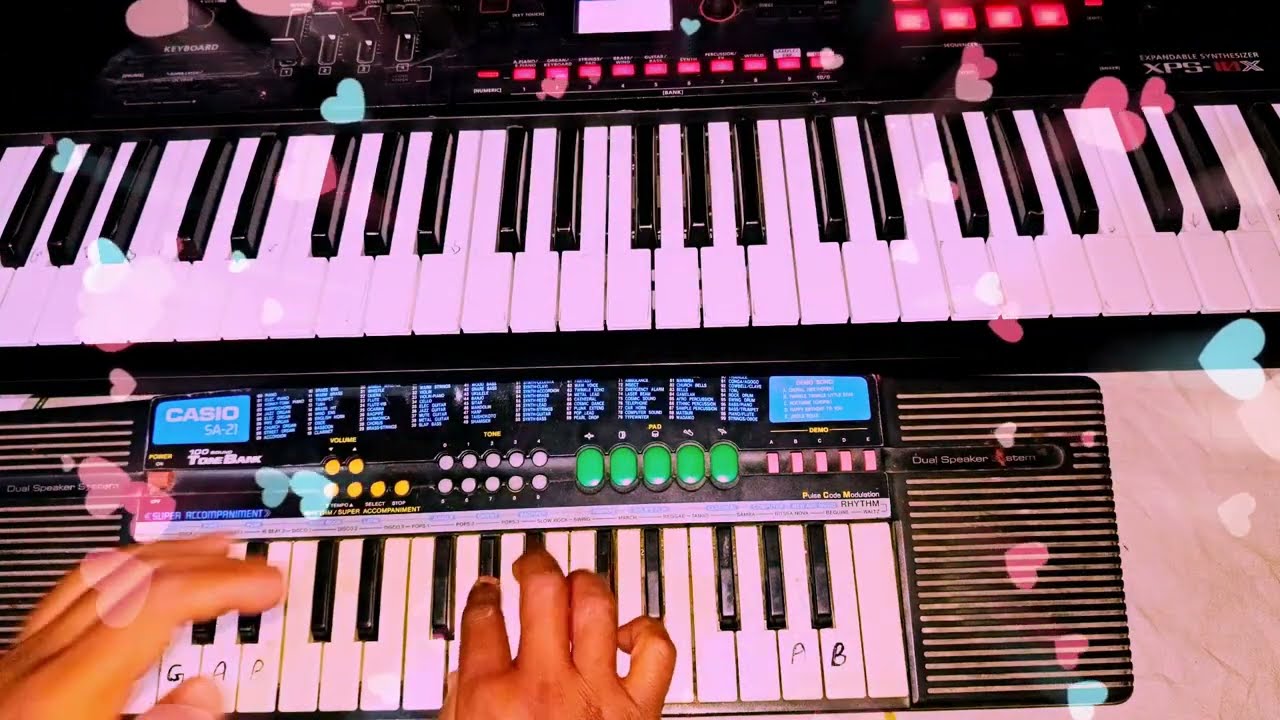🌹Darde Dil Ke badha ke  Maine Dil ka Hukum 🥰 Sun Liya Hindi superhit song Casio Roland XPS 10 x