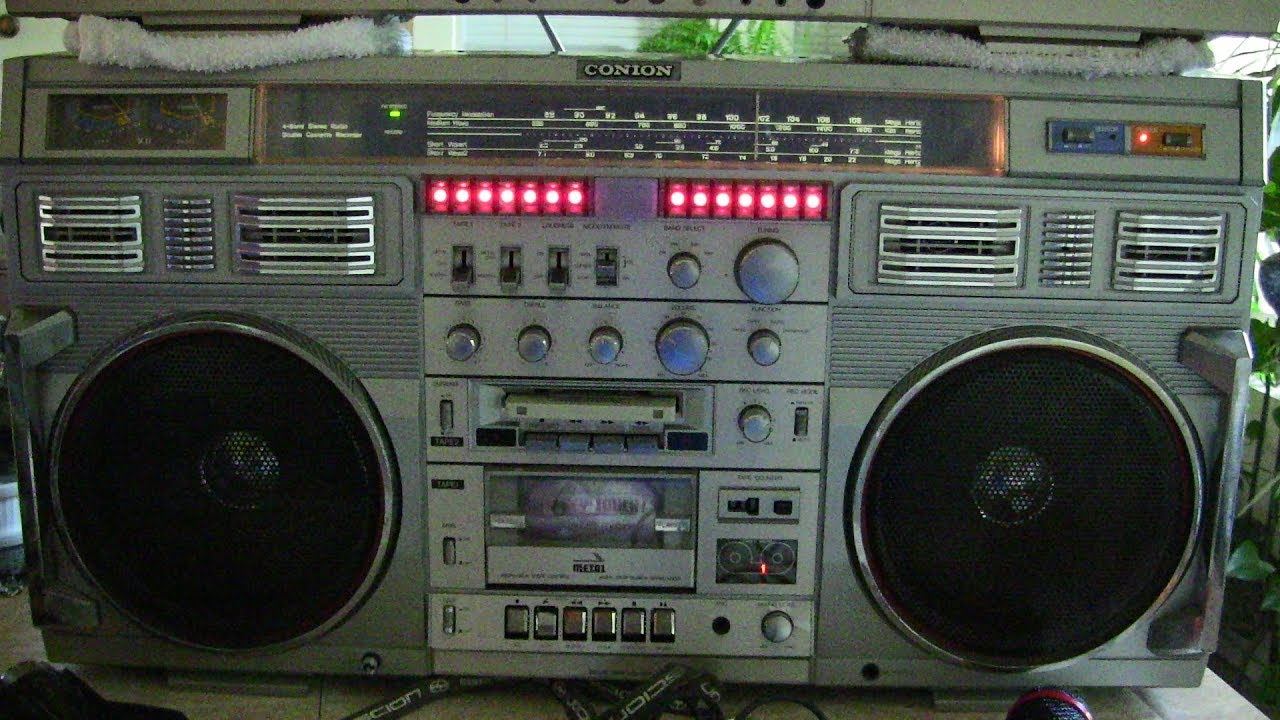 Conion C-100F 250 Pictures no Schematic Rec-Play both Cassette's radio Stereo Boombox