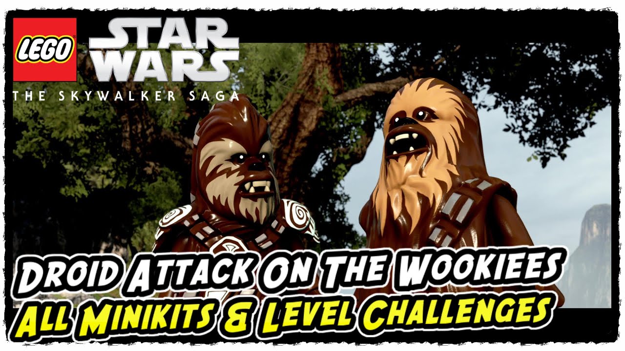Lego Skywalker Saga Droid Attack on the Wookiees All Minikits and Level Challenges