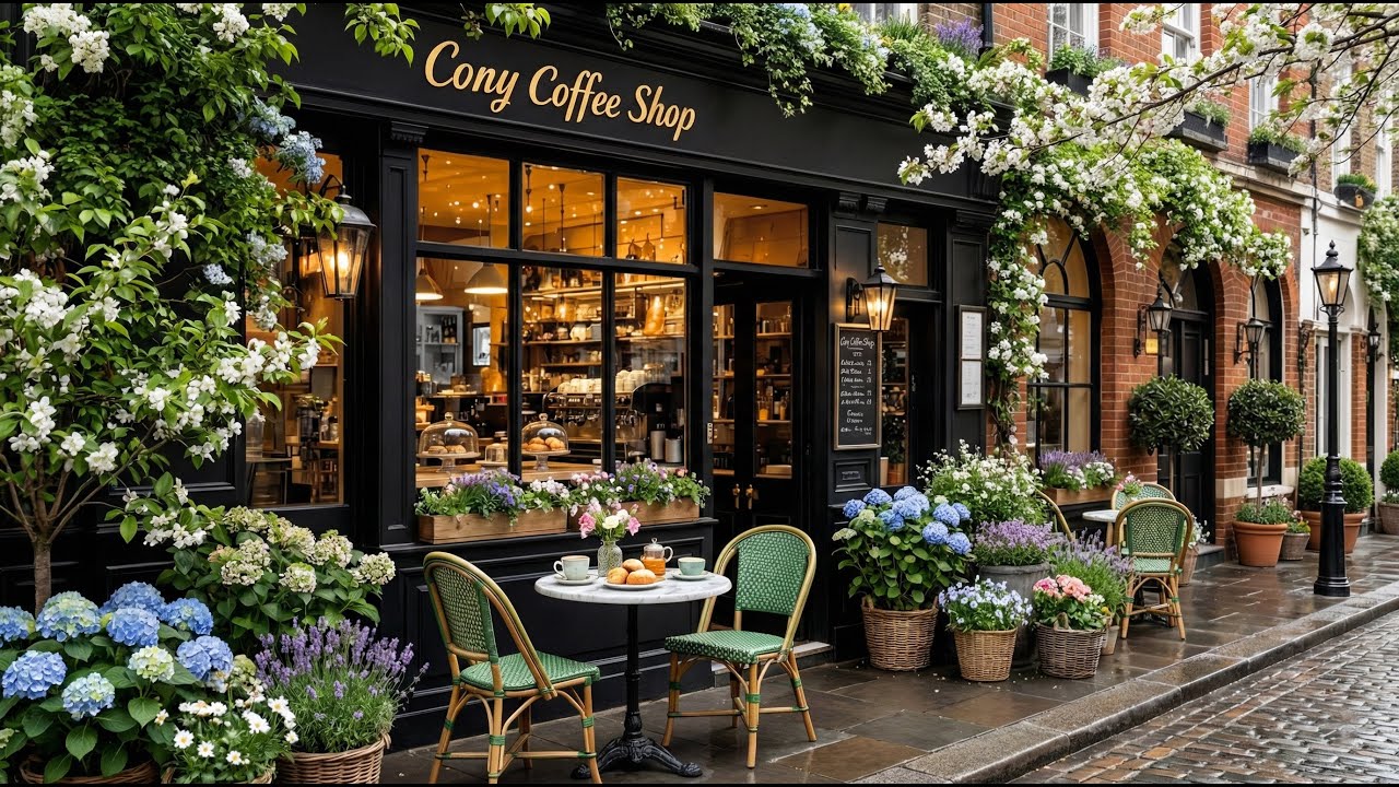 Spring Jazz Café Escape - Relaxing Jazz Music At Spring Coffee Shop Ambience For Focus & Work