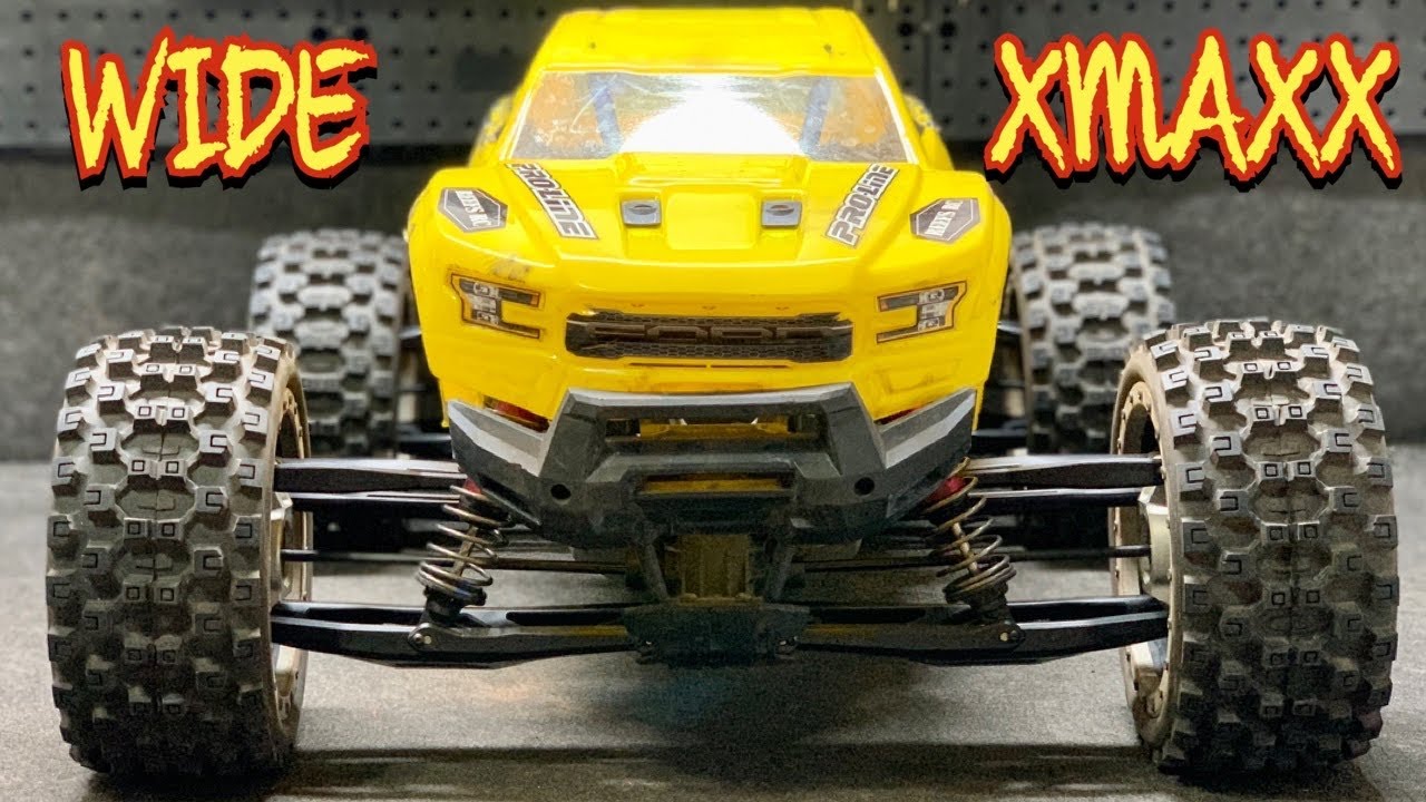 Wide Xmaxx Install and width comparison