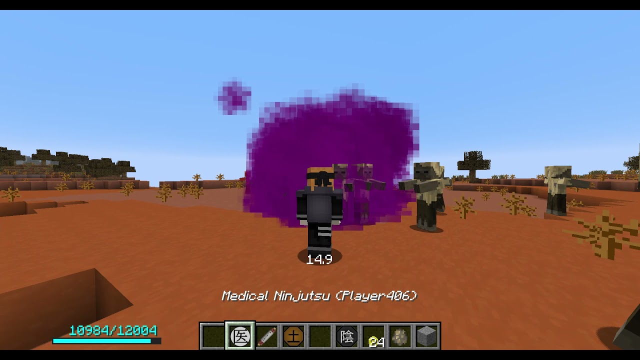 Medical jutsu in minecraft