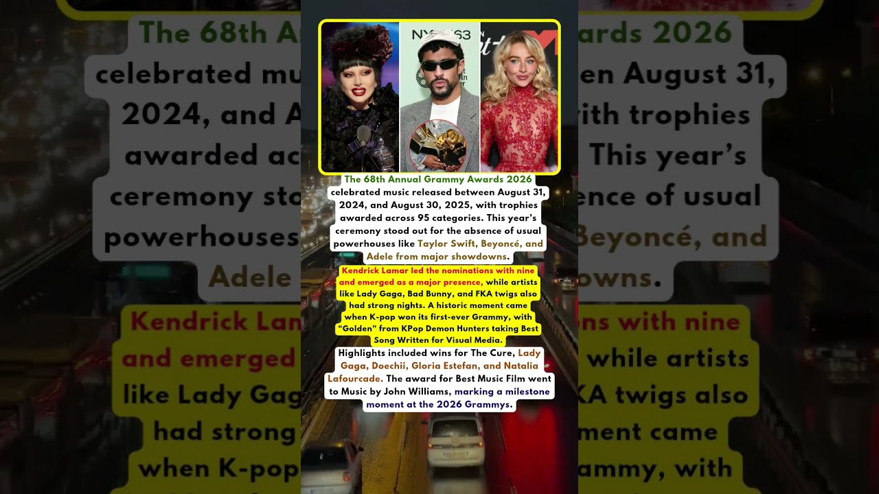 Grammys 2026 Winners List: Historic Wins, Major Surprises & First-Ever K-Pop Grammy #grammys