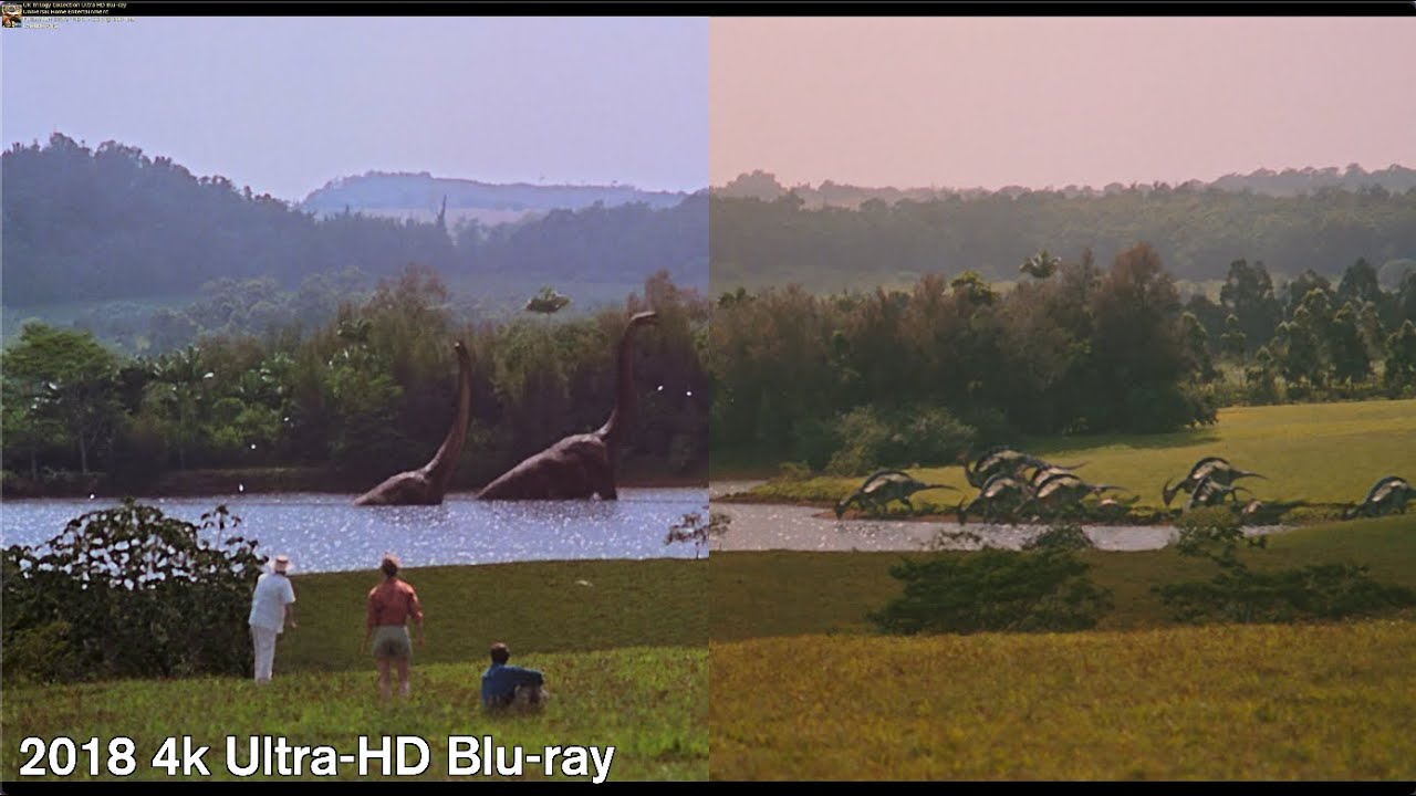 Jurassic Park - 4k/Blu-ray Comparison