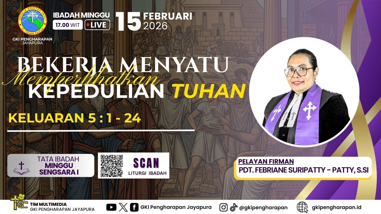 (15 FEBRUARI 2026) IBADAH MINGGU SENGSARA I 