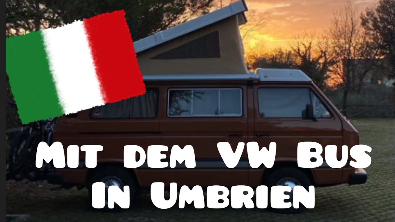 Mit dem VW Bus T3 in Umbrien (Italien)