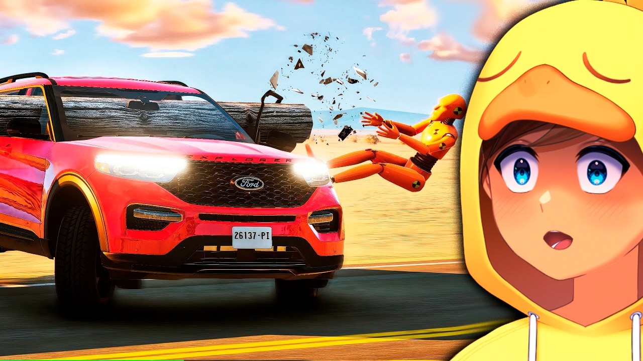 DIRE&Ccedil;&Atilde;O PERIGOSA E ACIDENTES DE CARRO NO BEAMNG DRIVE ( Saito Reage )