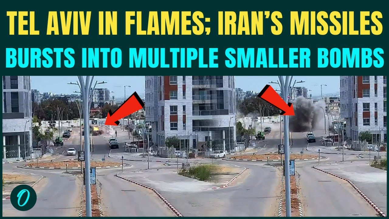 Iran BOMBS Tel Aviv UNSEEN VIDEO: Moment Iran&rsquo;s Khyber Shekhan Missile With Cluster Bombs HIT Israel