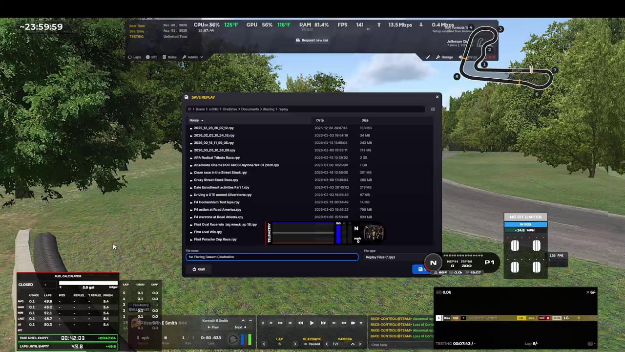 iRacing final day of my first season