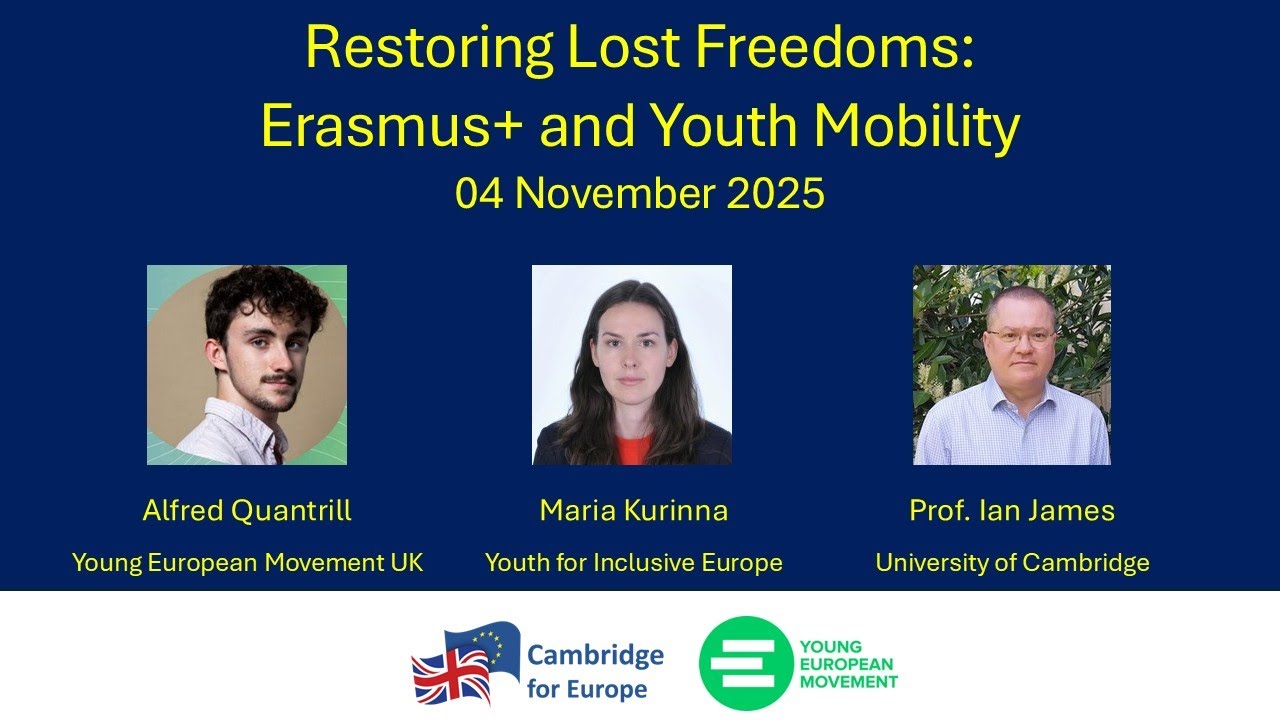 Restoring lost freedoms – Panel discussion on Erasmus+ and Youth Mobility