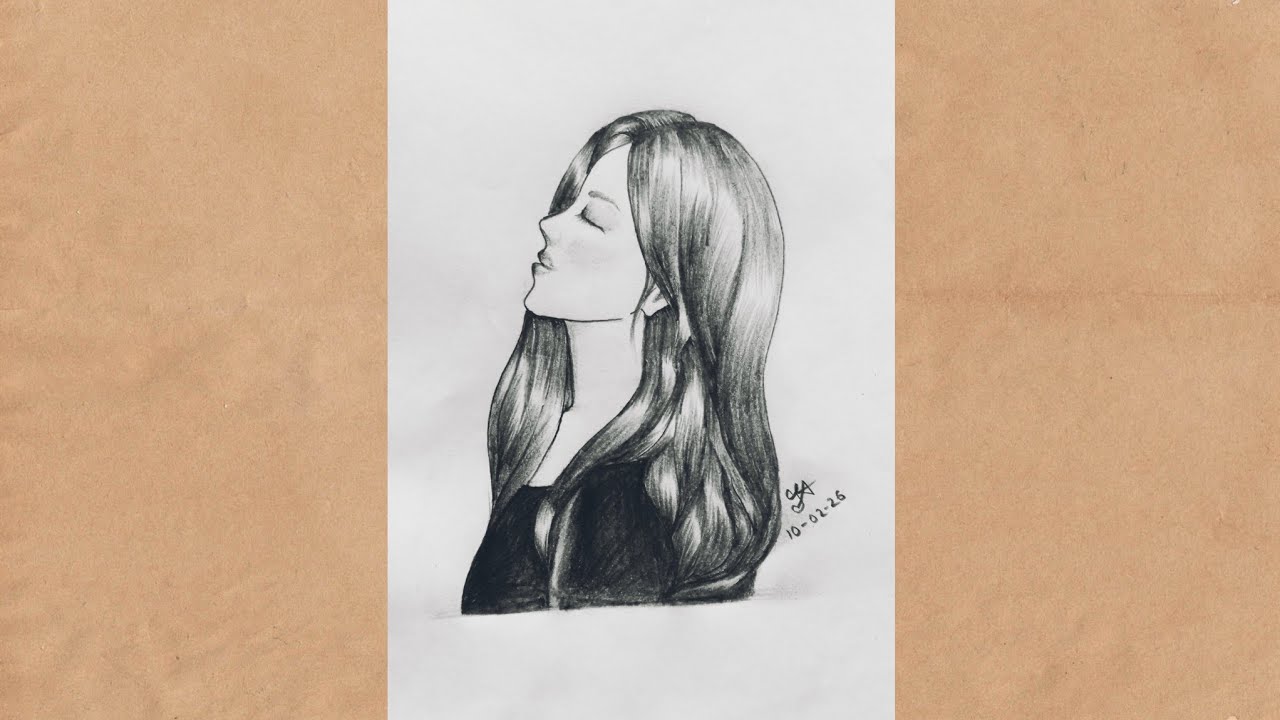 How to draw a girl with pencil ✨#drawing#girl#pencil 