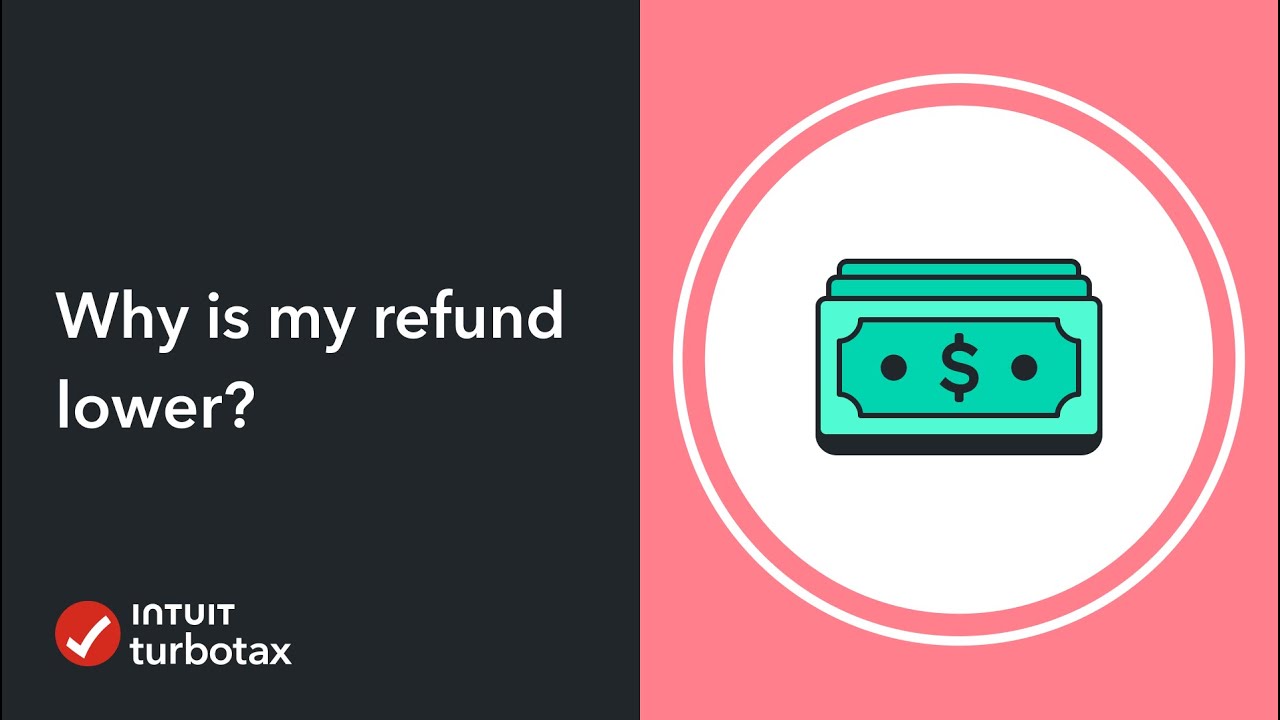 Why is my refund lower? - TurboTax Support Video