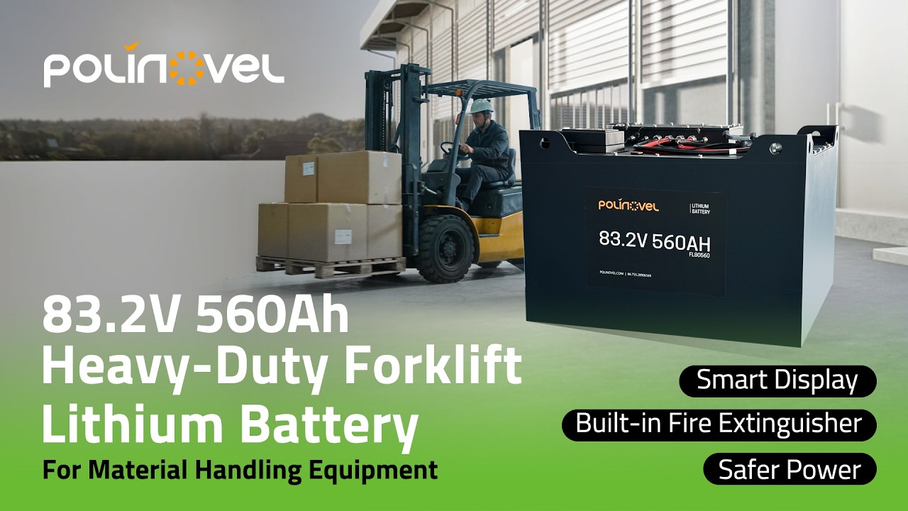 Polinovel 83.2V 560Ah Forklift Lithium Battery For Heavy-duty Material Handling Equipment