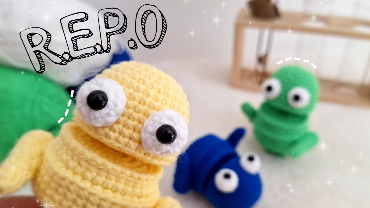 R.E.P.O 💛 tutorial a crochet 🙂‍↕️ versión 1