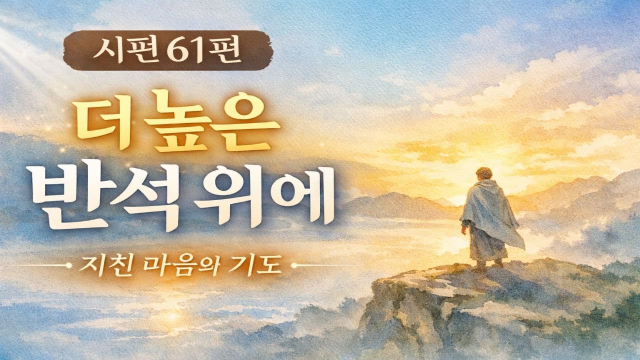시편 61편 찬양｜더 높은 반석 위에｜잔잔한 기도 찬양Psalm 61 – Lead Me to the Rock | Prayer & Worship Music
