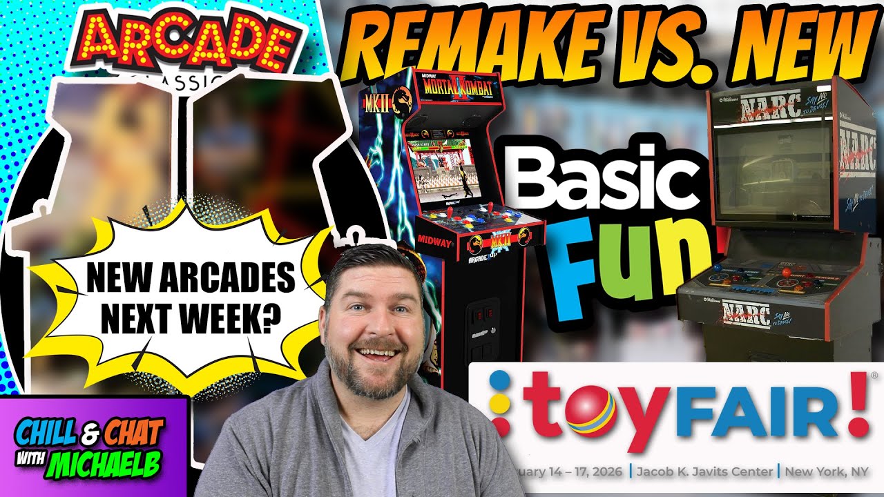 Basic Fun Toy Fair 2026 New Arcades Next Week & Remakes Vs. New Titles?