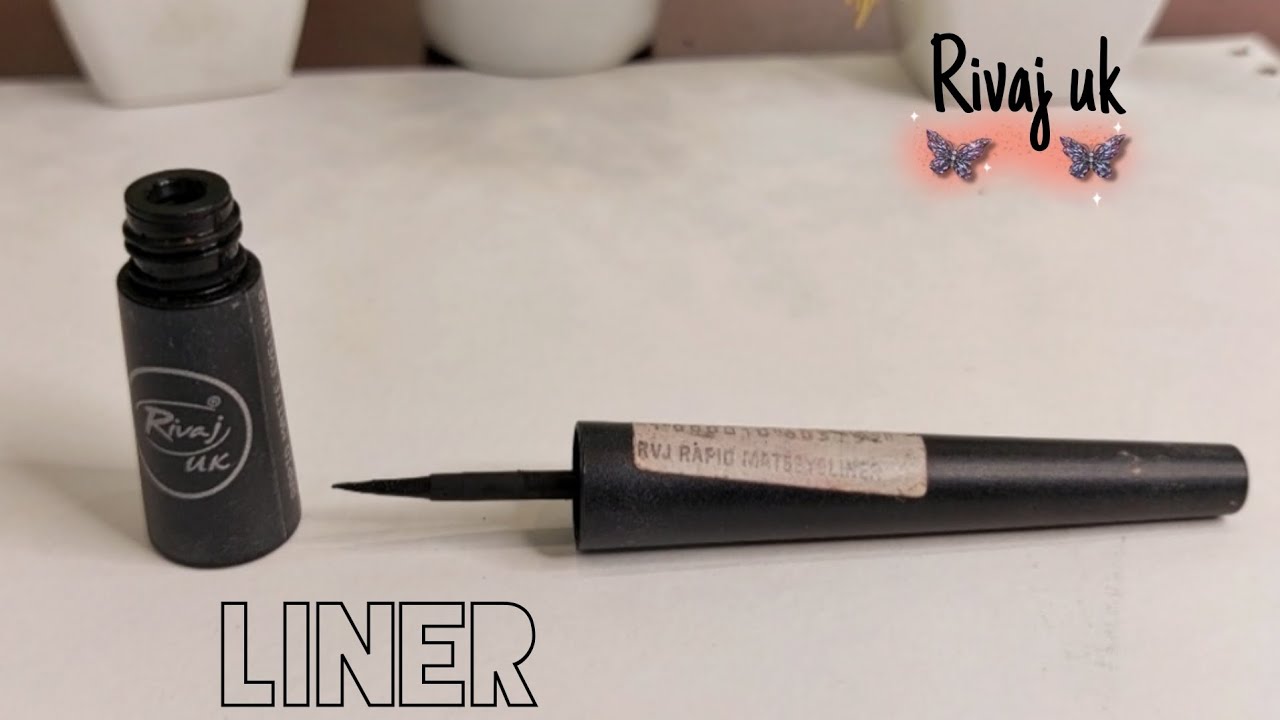 matte jet black Eye liner // rivaj uk eyeliner // long lasting eyeliner??