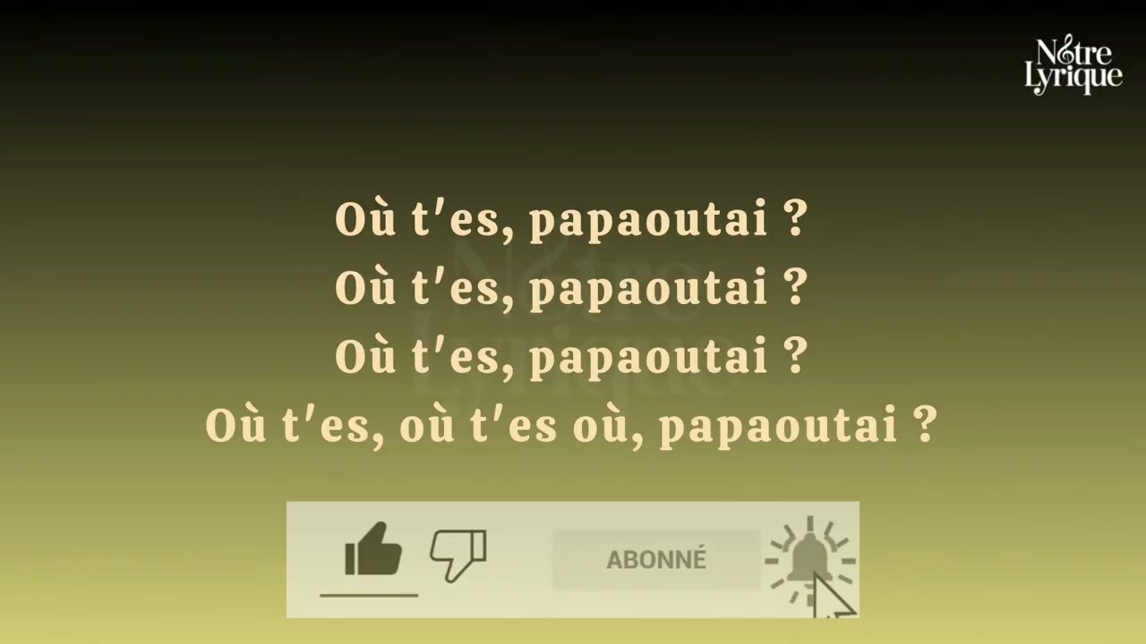 Papaoutai - version afro soul  (paroles/lyrics)