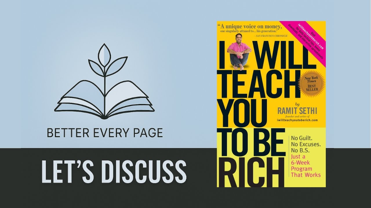 I Will Teach You to Be Rich by Ramit Sethi - Book Review | Better Every Page