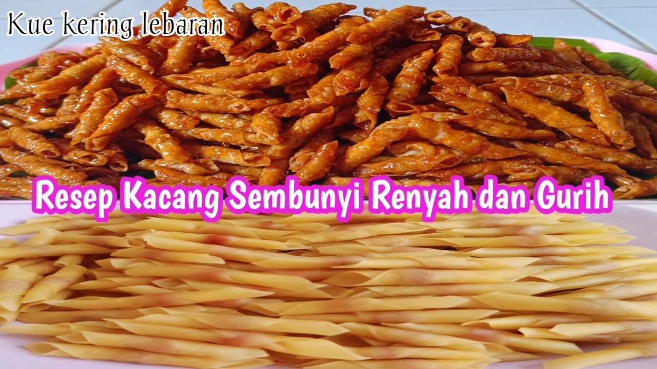 RESEP KUE KACANG SEMBUNYI RENYAH DAN GURIH 