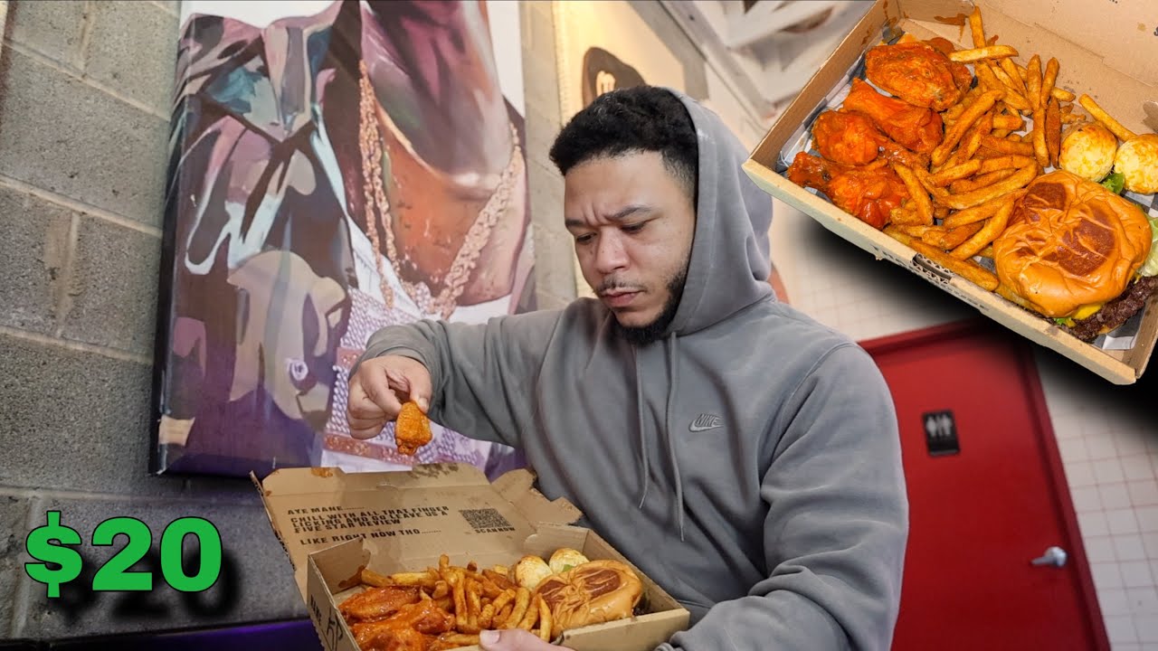 Trying a $20 Kilo Box at TRAPHOUSE WINGZ in Nashville…