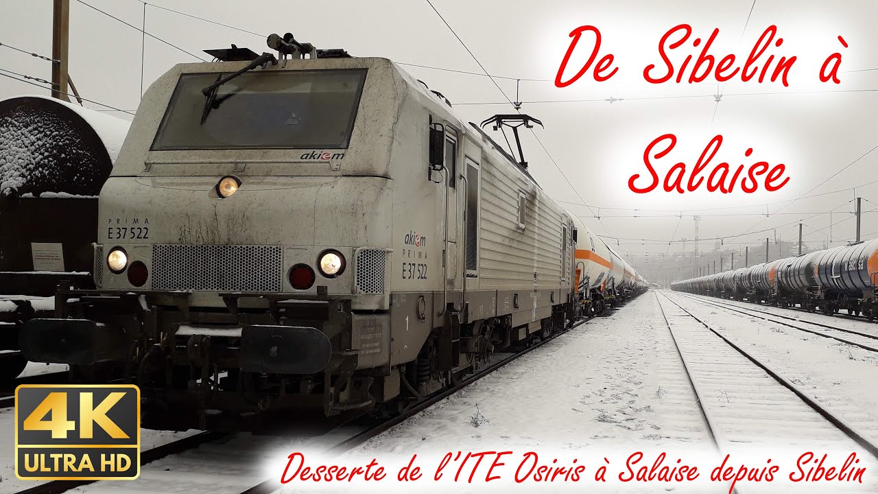 [Cab Ride] [4K] En cabine de Sibelin à Salaise ITE Osiris (sous la neige)