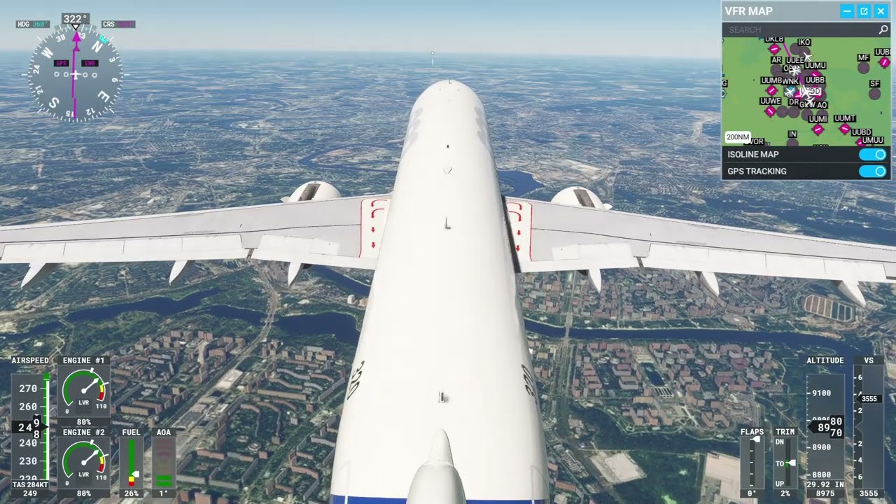 MSFS 2020 A320 from Moscow to St Petersburg (IFR Practice 9070XT)