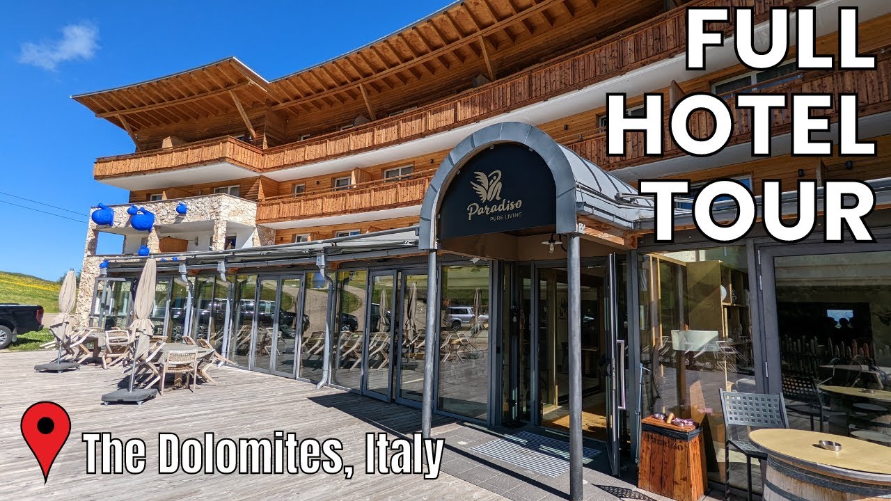 PARADISO PURE.LIVING HOTEL | Full tour of STUNNING VEGAN hotel in the Dolomites, Italy (4K)